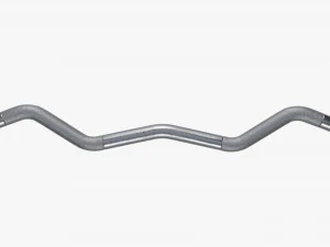 Curved weight bar with weights 3D Model