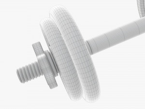 Dumbbell handle with weights 3D Модель