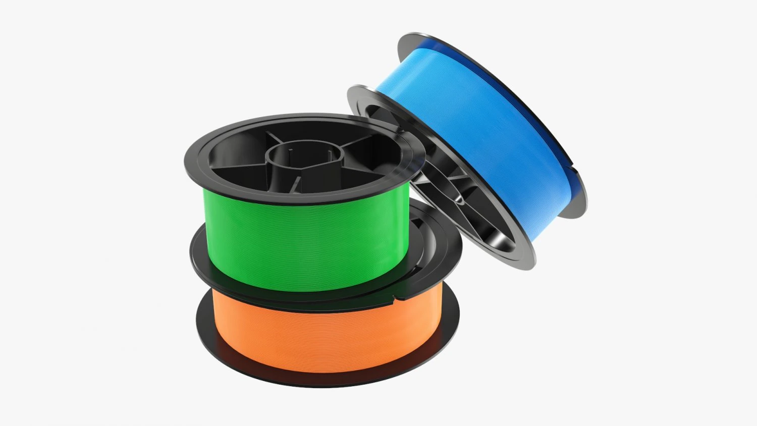 Sedal de pesca con carrete Modelo 3D .c4d .max .obj .3ds .fbx .stl .blend 