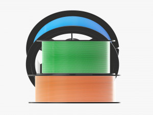 Fishing line with spool Modelo 3D