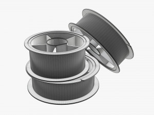 Fishing line with spool Modelo 3D