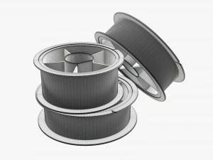 Sedal de pesca con carrete Modelo 3D