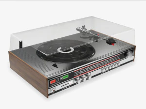 Plataforma girat&oacute;ria de vinil Modelo 3D