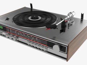 Vinyl turntable 3D Model