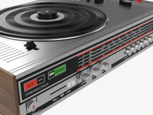 Vinyl turntable 3D Model