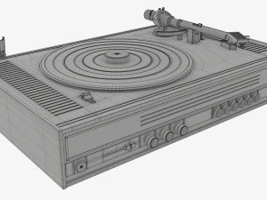 Vinyl turntable 3D Model