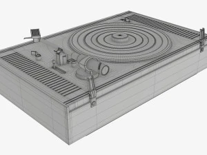 Vinyl turntable 3D Model