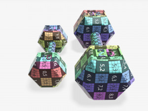 Hexagonal rubberized dumbbells 01 3D मॉडल