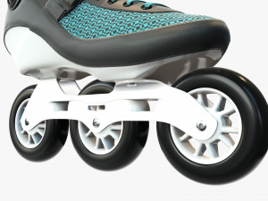 Inline roller skates 3D Model