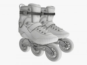 Inline roller skates 3D Model