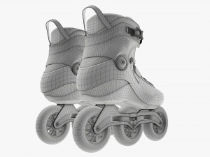 Inline roller skates 3D Model
