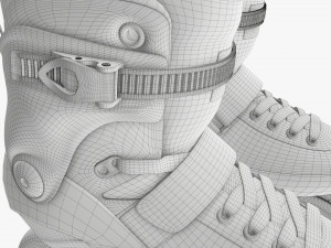 Inline roller skates 3D Model