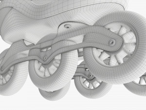 Inline roller skates 3D Model