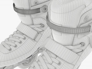 Inline roller skates 3D Model