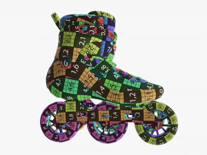 Pattini a rotelle in linea Modello 3D