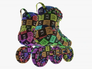 Pattini a rotelle in linea Modello 3D