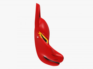 Japanese fox mask 01 Modelo 3D