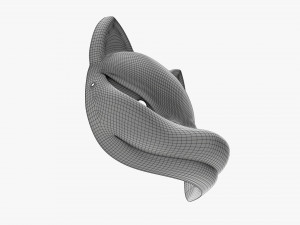 Japanese fox mask 01 Modelo 3D