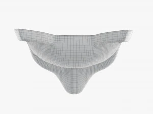 Japanese fox mask 01 3D Model