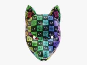 Japanese fox mask 01 3D Model