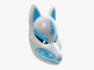 Japanese fox mask 02 Modelo 3D