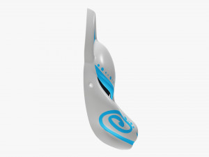 Japanese fox mask 02 Modelo 3D