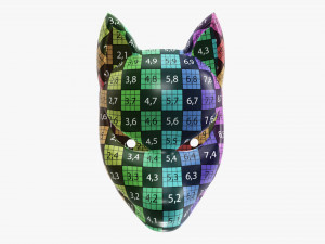 Japanese fox mask 02 Modelo 3D
