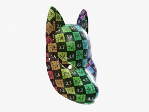 Japanese fox mask 02 Modelo 3D