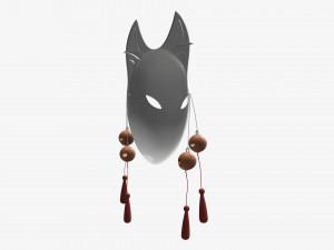Kitsune demon fox mask 3D Model