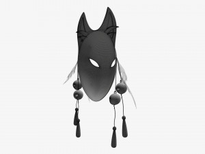 Kitsune demon fox mask 3D Model