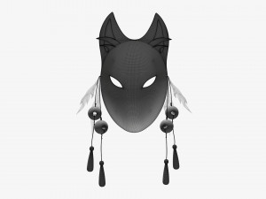 Kitsune demon fox mask 3D Model