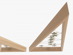 Modern Christmas tree wooden Modelo 3D
