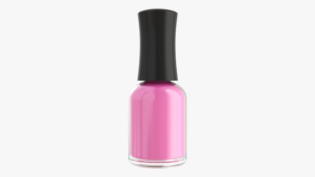 Nail polish bottle 01 3D Model .c4d .max .obj .3ds .fbx .stl .blend 