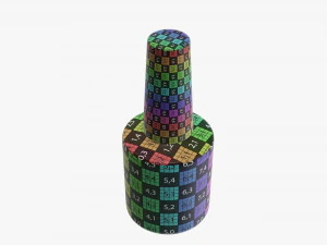 Nail polish bottle 02 3D Model