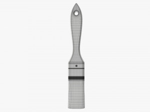 Painting brush narrow 01 3D Модель
