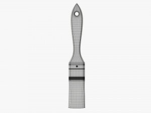 Painting brush narrow 01 3D Модель