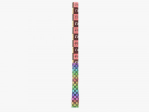 Painting brush narrow 01 3D Модель