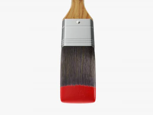 Painting brush narrow 02 3D Model