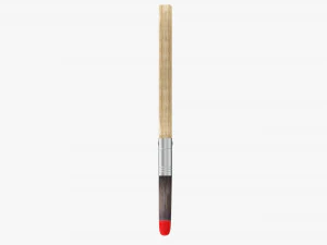 Painting brush narrow 02 3D Model