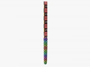 Painting brush narrow 02 3D Model