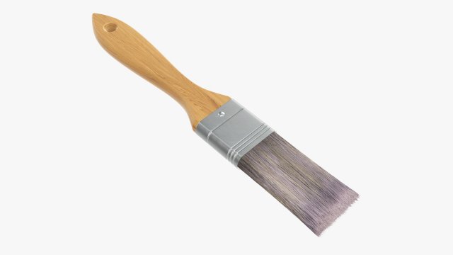 Painting brush narrow 03 Modelo 3D .c4d .max .obj .3ds .fbx .stl .blend 