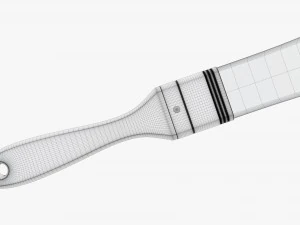 Painting brush narrow 03 3D Model