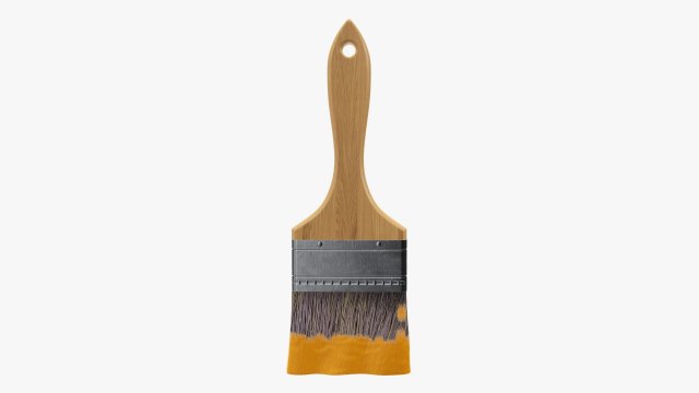 Painting brush regular 01 Modelo 3D .c4d .max .obj .3ds .fbx .stl .blend 