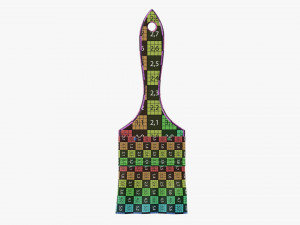Painting brush regular 01 Modelo 3D