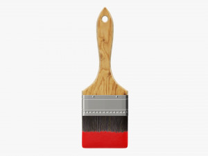 Painting brush regular 02 3D Model