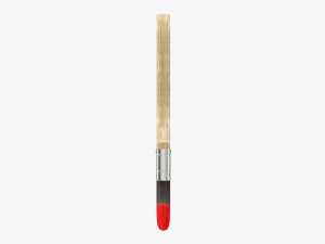 Painting brush regular 02 3D Model