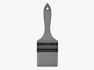 Painting brush regular 02 3D Model