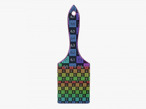 Painting brush regular 02 3D Model