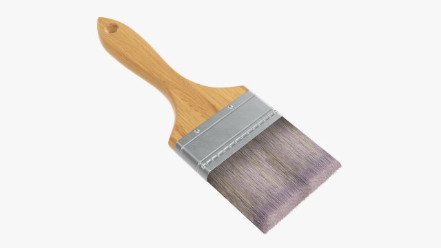 Painting brush regular 03 Modelo 3D .c4d .max .obj .3ds .fbx .stl .blend 