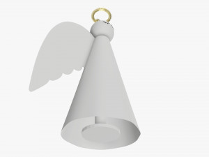 Paper angel with halo 3D Model